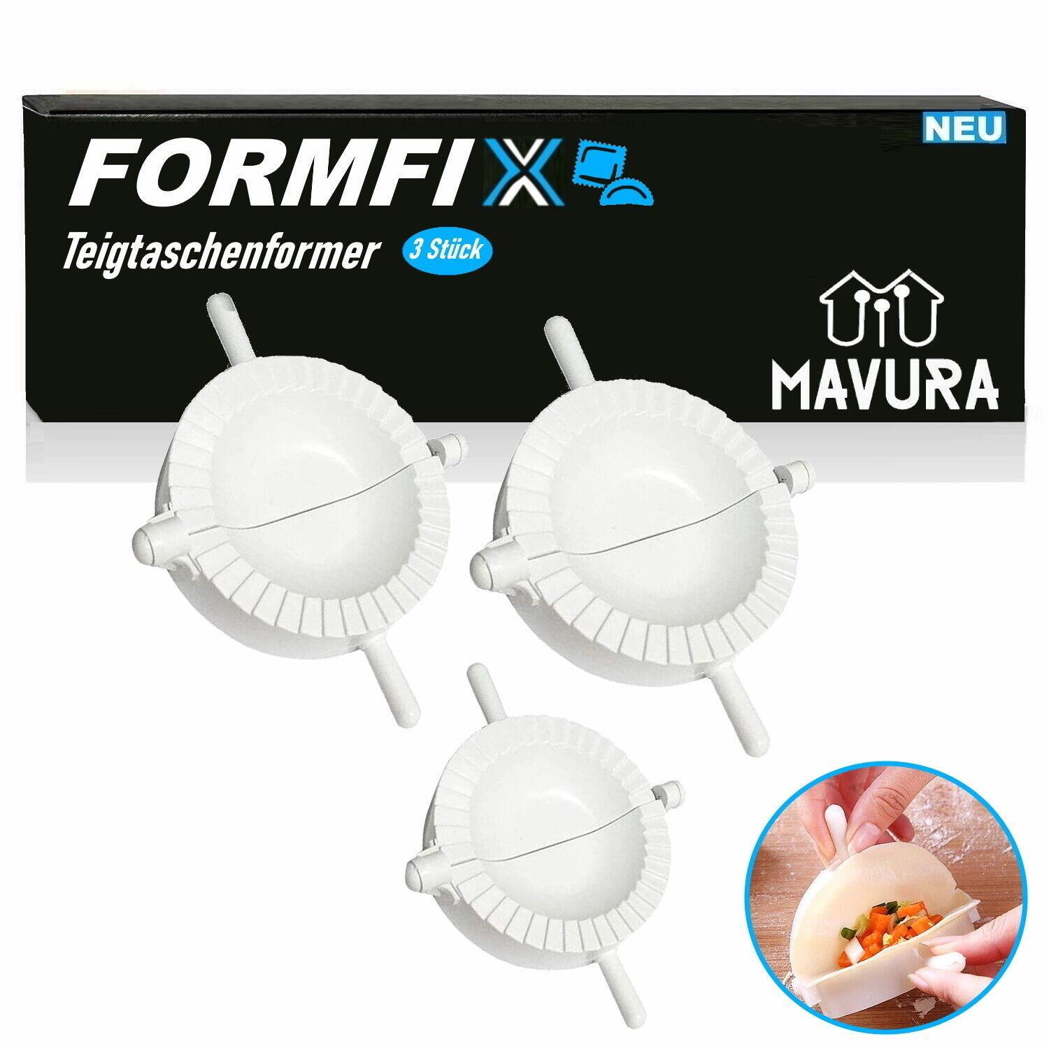 FOMRFIX Maultaschen Former Nudelformer Ravioliformer Teigtaschen Form [3er Set]