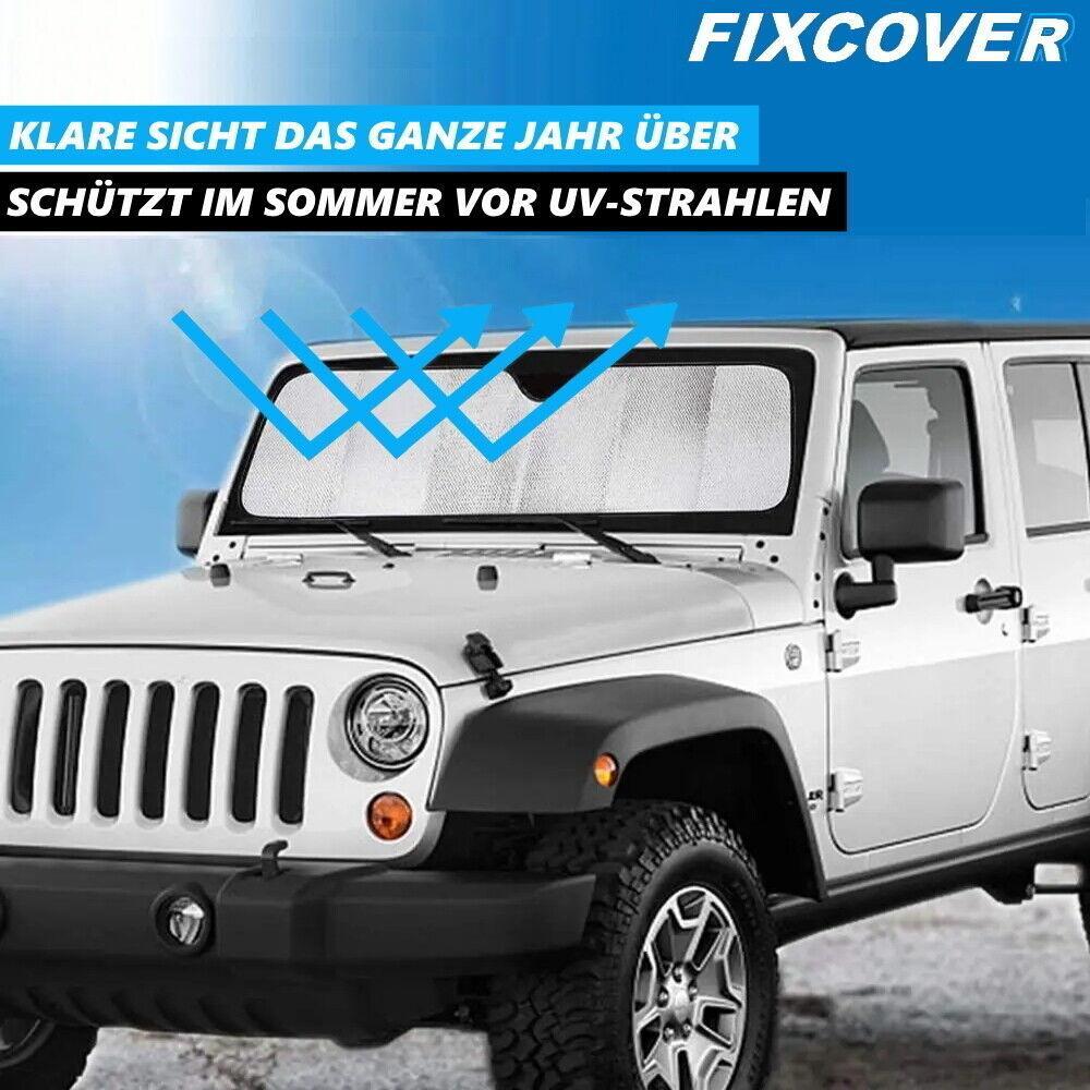 FIXCOVER Frontscheibenabdeckung Scheibenabdeckung Frostschutz UV Sonnenschutz