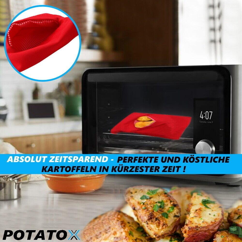 POTATOX Mikrowellen Kartoffelsack Kartoffelbeutel Kartoffeltasche Kartoffelgarer