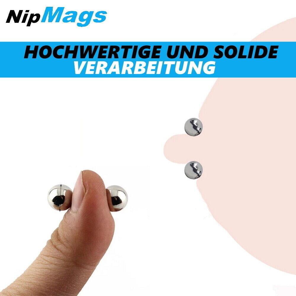 NipMags Starke Magnetische Kugeln Nippel Klemmen BDSM Erotik Brust Simulator 4er