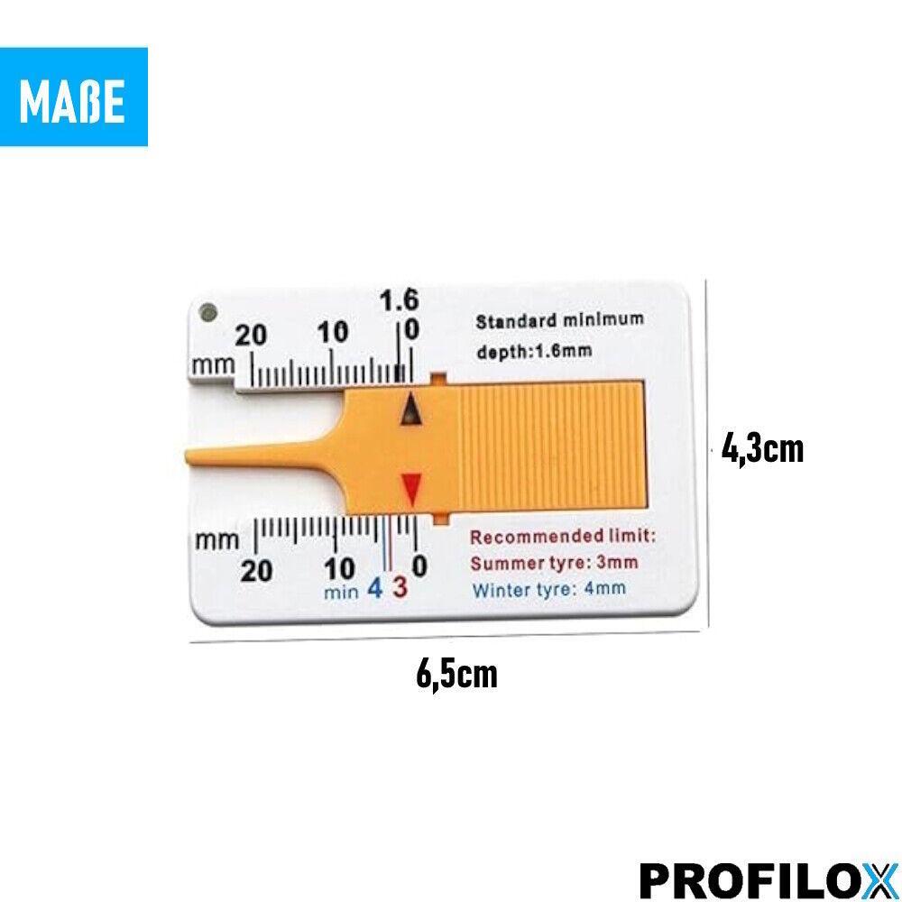 PROFILOX Reifenprofiltiefenmesser Reifenprofil Profiltiefenmessser Messgerät