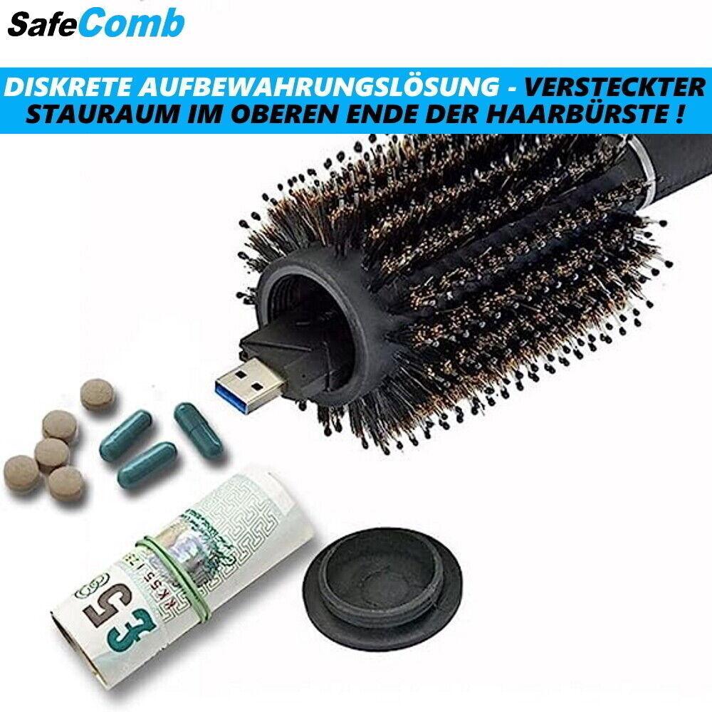 SAFECOMB Haarbürste Geldversteck Safe Tresor Geheimfach Geld Geheimversteck