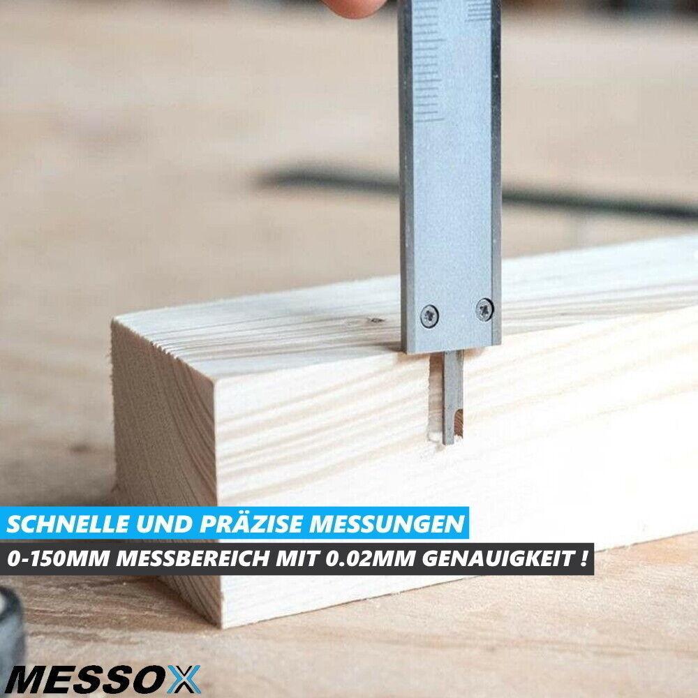 MESSOX Messschieber Schieblehre Edelstahl Messschieblehre Metall Analog