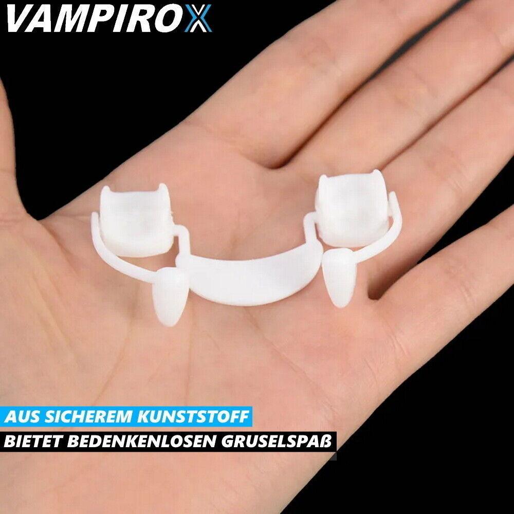 VAMPIROX Vampirzähne Halloweenzähne Halloween Zahnersatz automatische Zähne