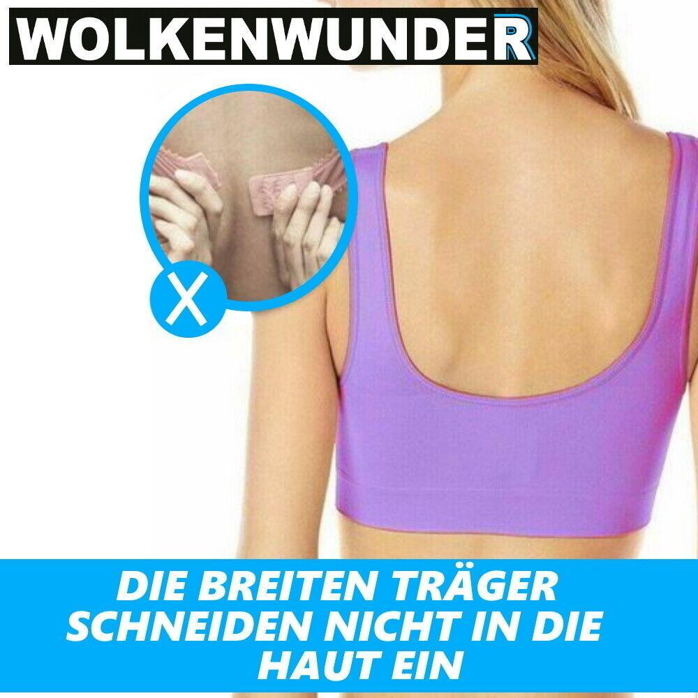 WOLKENWUNDER Das Wunder Wohlfühl Bustier nahtloser BH Ersatz ohne Bügel 3er Set