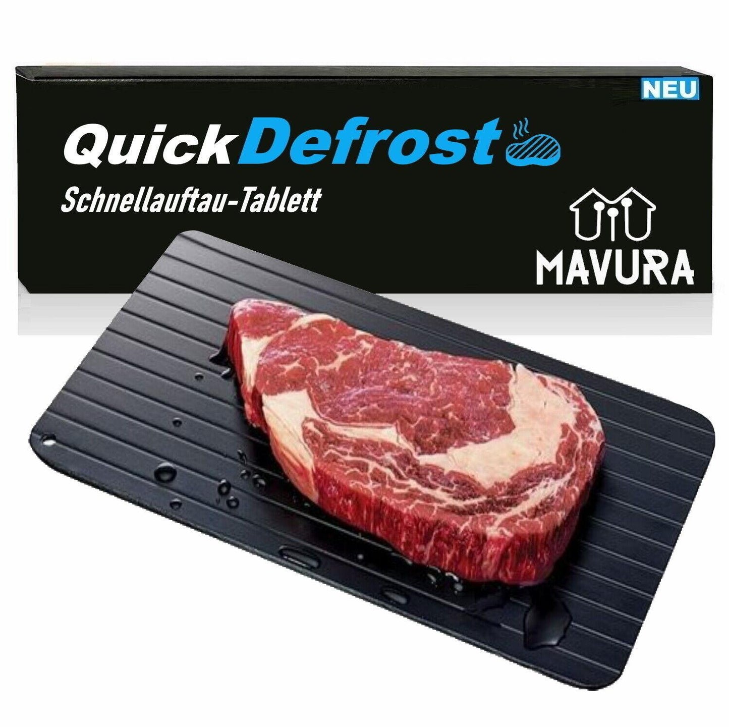 QuickDefrost Magische Auftauplatte Auftaubrett schnelle Auftauhilfe Defroster