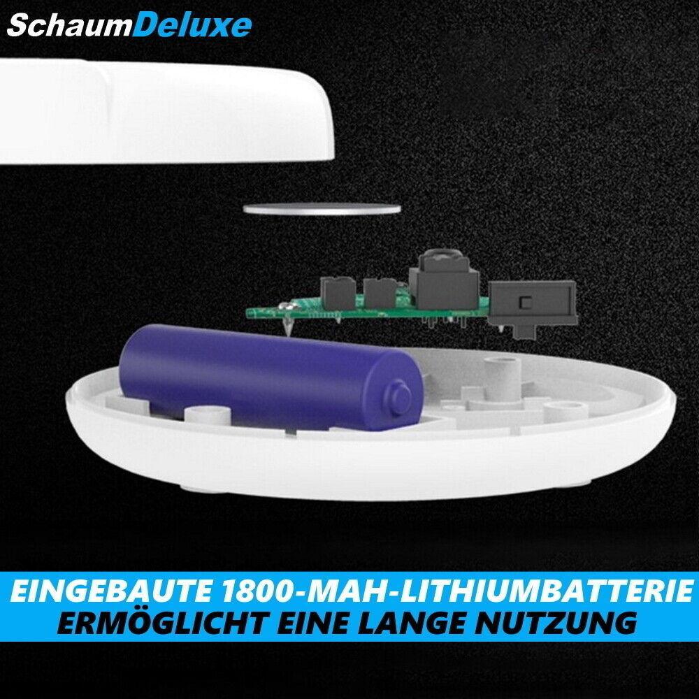 SCHAUMDELUXE Bieraufschäumer Elektrischer Biersprudler Milchaufschäumer USB Weiß