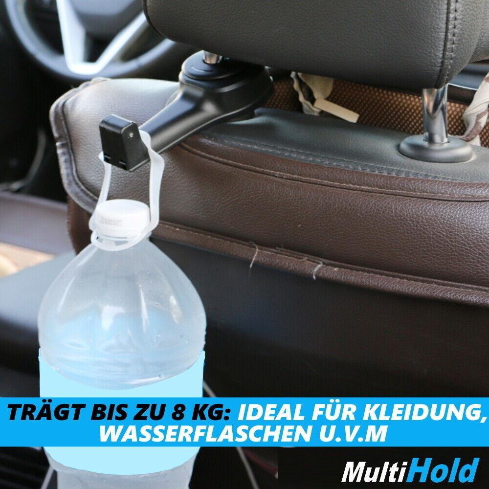 MULTIHOLD Kopfstützenhalter Auto KFZ Kopfstützen Haken Aufhänger Halterung 4er