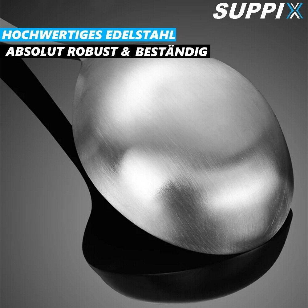 SUPPIX Schöpfkelle Edelstahl Schöpflöffel Suppenlöffel Suppenkelle Saucenkelle