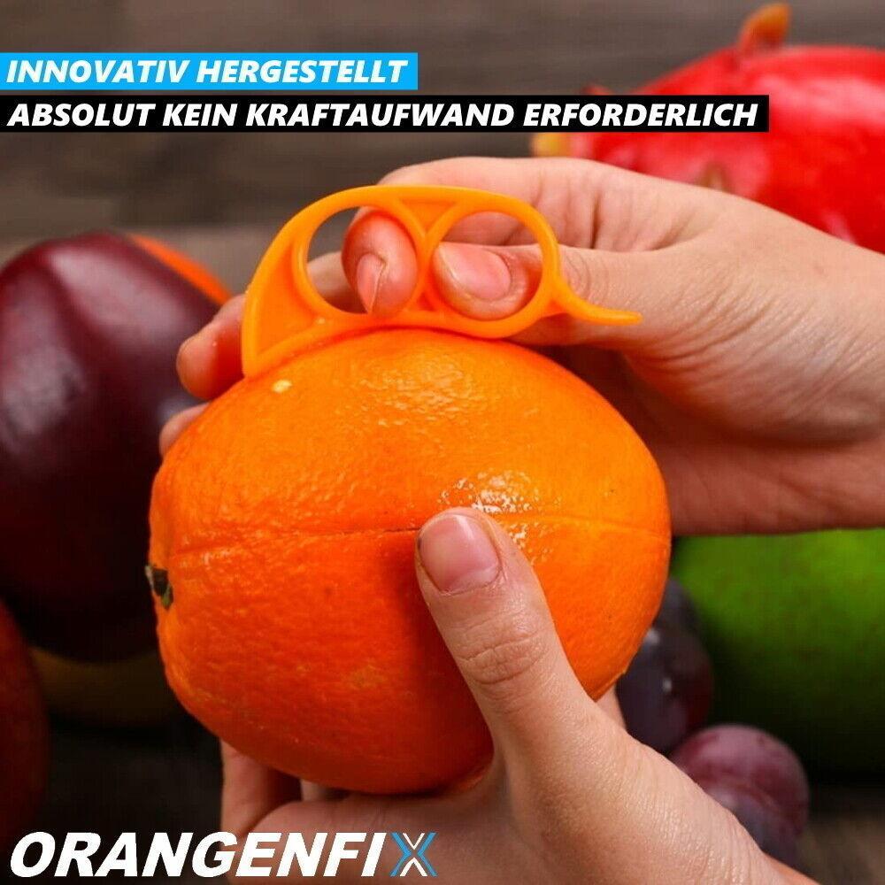 ORANGENFIX Orangenschäler Apfelsinenschäler Zitrusschäler Obstschäler [10er Set]