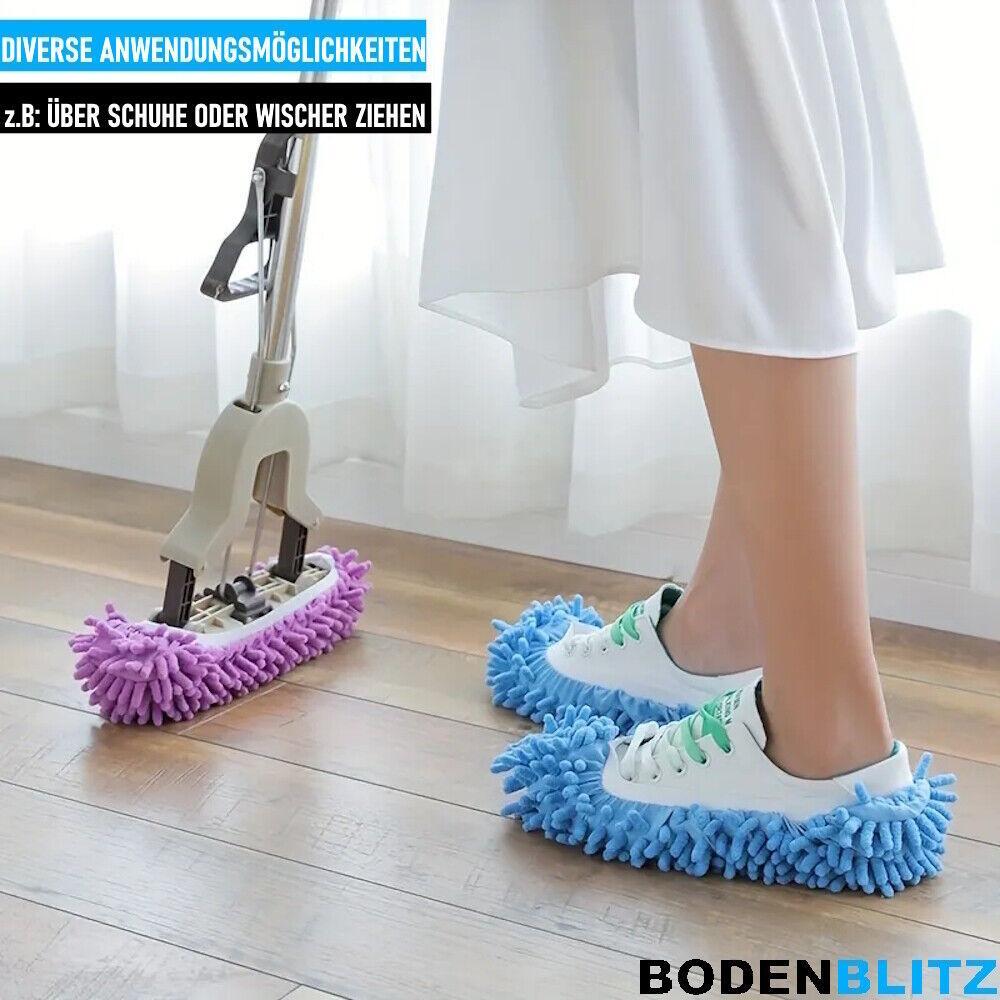 BODENBLITZ Mop Schuhüberzieher Bodenwischer Wischmop Hausschuhe Staubmopp Socken
