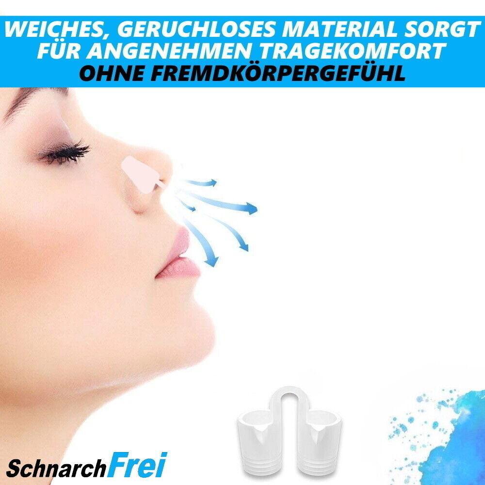 SchnarchFrei Nasenspreizer Set Nasendilatatoren Nasenklammer Schnarchen [8er]