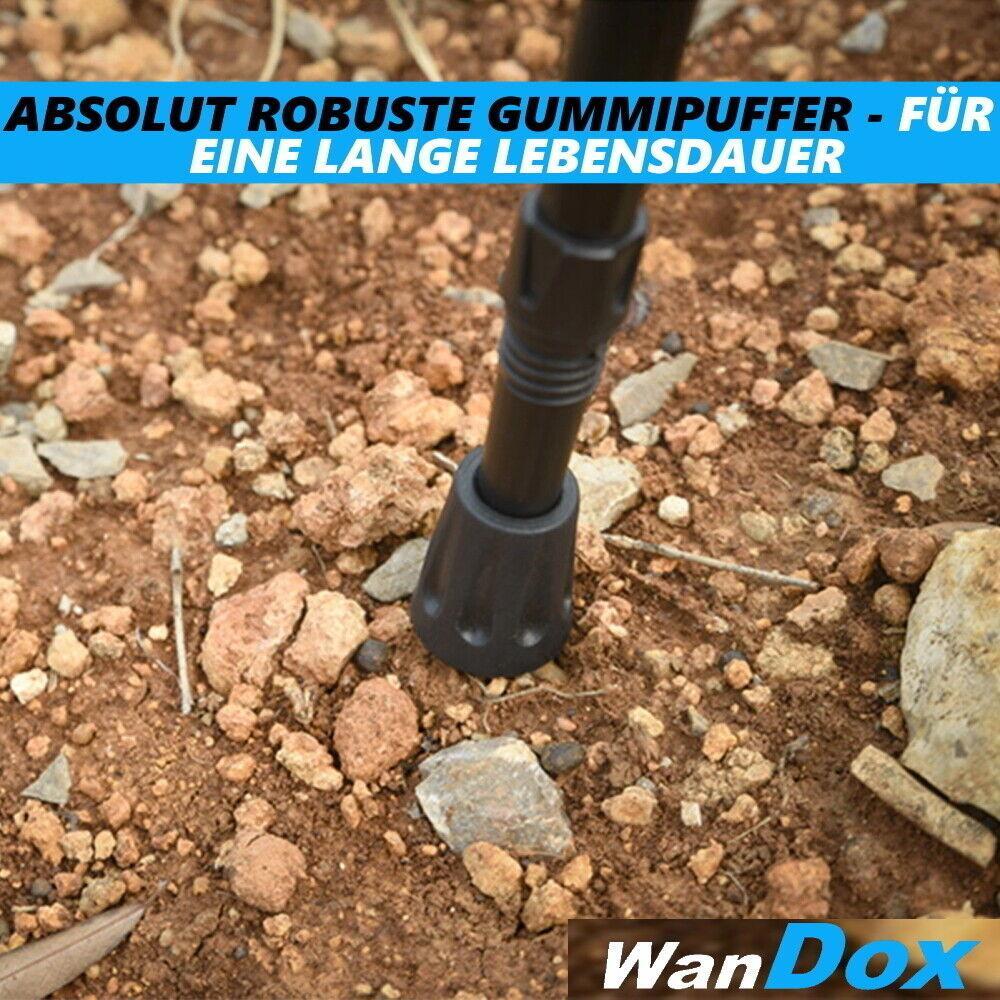 WanDox Wanderstöcke Asphalt Aufsätze [14x] Nordic Walking Gummipuffer Trekking