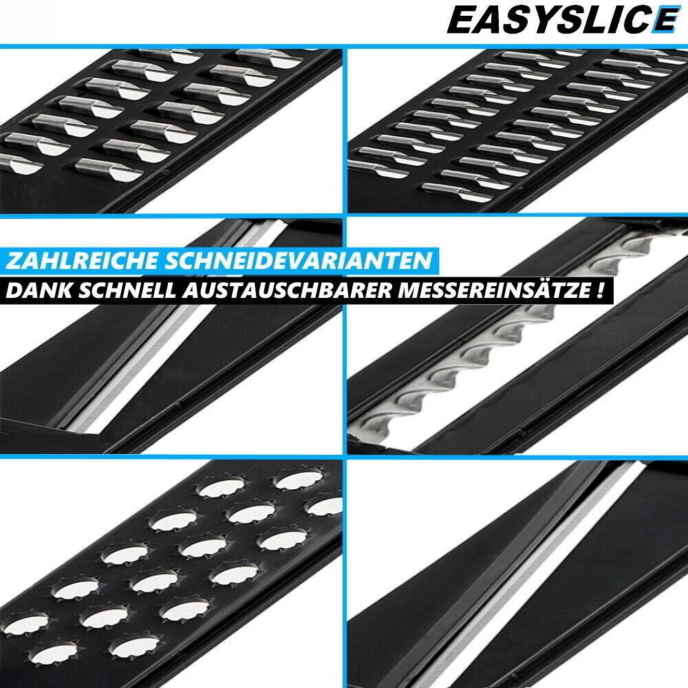EASYSLICE Mandoline Gemüseschneider Gemüsehobel Multischneider Gemüseschäler