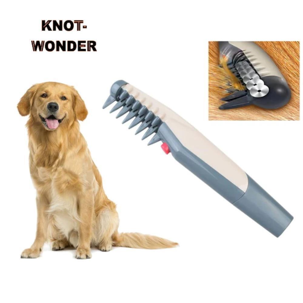 KnotWonder elektrische Knotenbürste Fellpflegebürste langhaar entfilzen Hunde