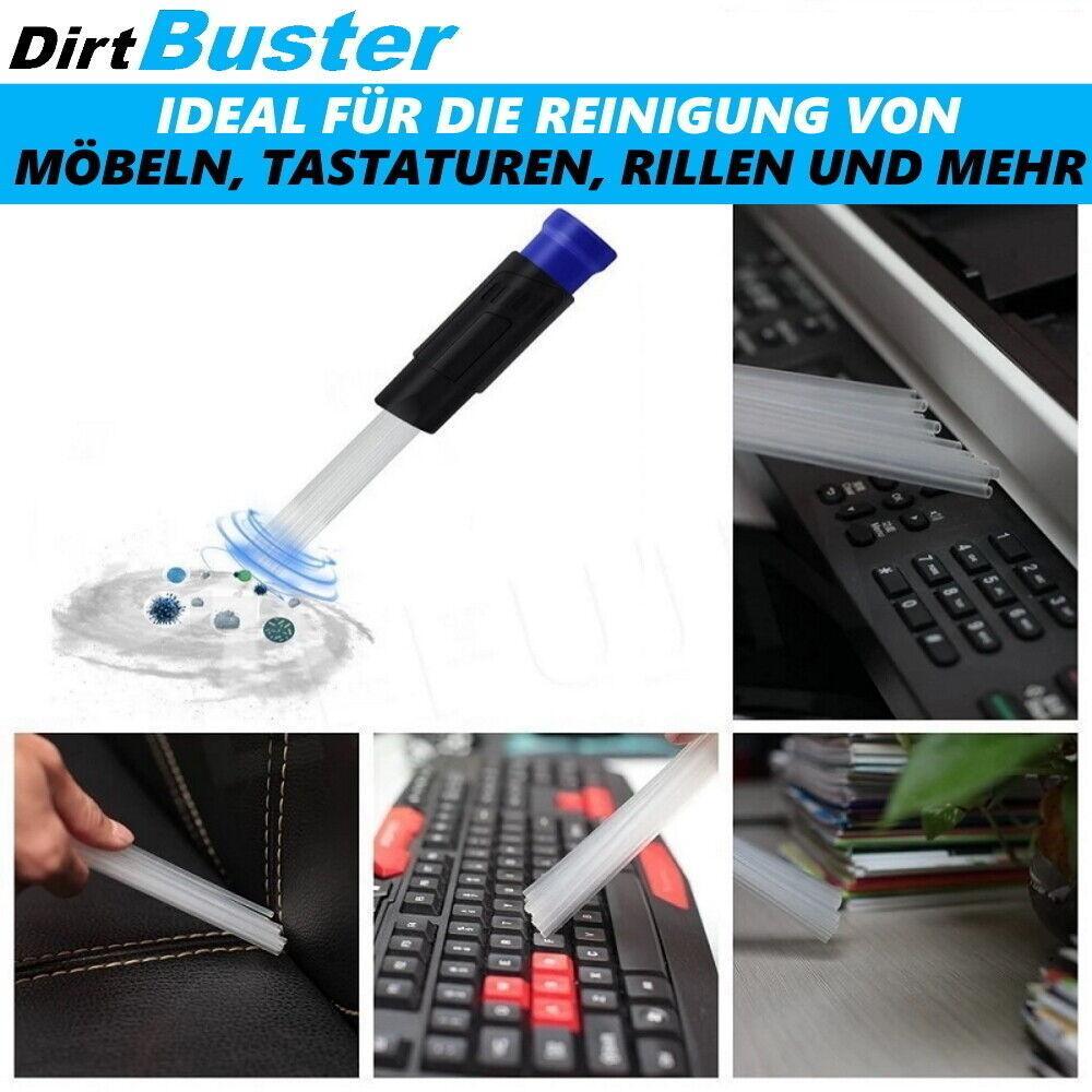 DirtBuster Staubsaugerbürste Pinsel Aufsatz Universal Adapter Möbelbürste fein