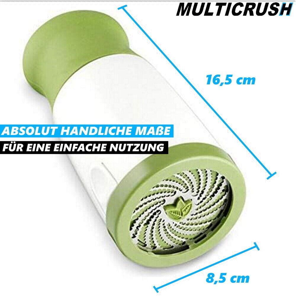 MULTICRUSH Multizerkleinerer Multihacker Grinder Kräuter Gemüse Reibe manuell