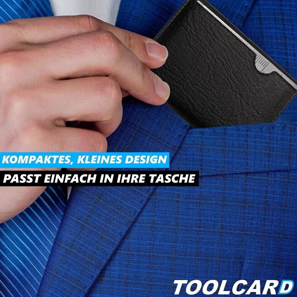TOOLCARD Multitool Kreditkarte Messer Säge Öffner Scheckkarte Werkzeug 14in1