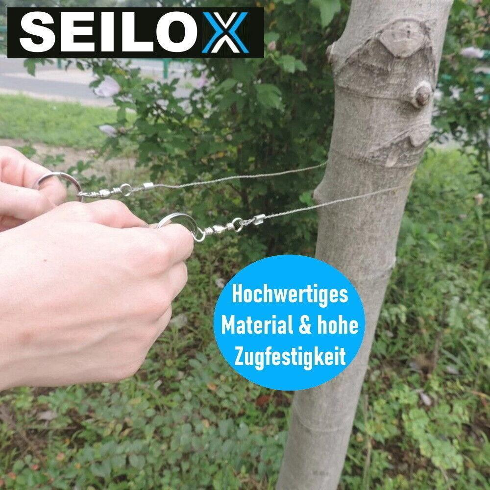 SEILOX Drahtsäge Handsäge Handkettensäge Seilsäge Schneidedraht Holz Stahl Metal