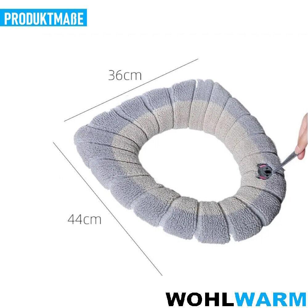 WOHLWARM WC-Sitzbezug Toilettensitzbezug Toilettenauflage Wärmer weich waschbar