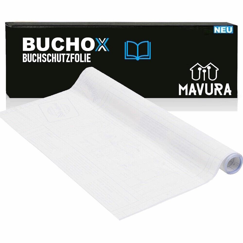BUCHOX Buchschutzfolie Buchfolie Bucheinschlagfolie selbstklebend transparent