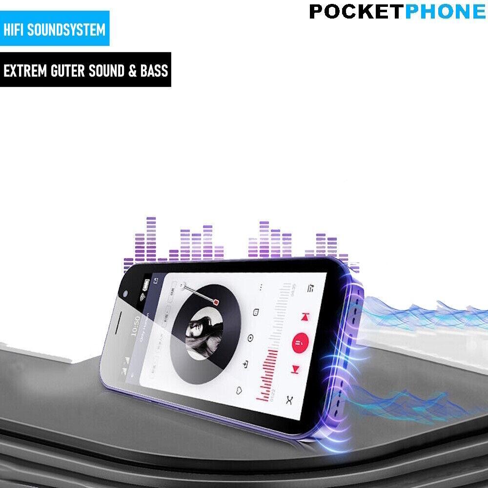 POCKETPHONE XS13 Mini Android Smartphone Handy Pocket Telefon Dual Sim 2,5 Zoll