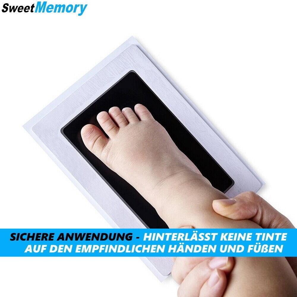 SweetMemory Handabdruckset Fußabdruckset Baby Geburt Muttertag Vatertag Taufe