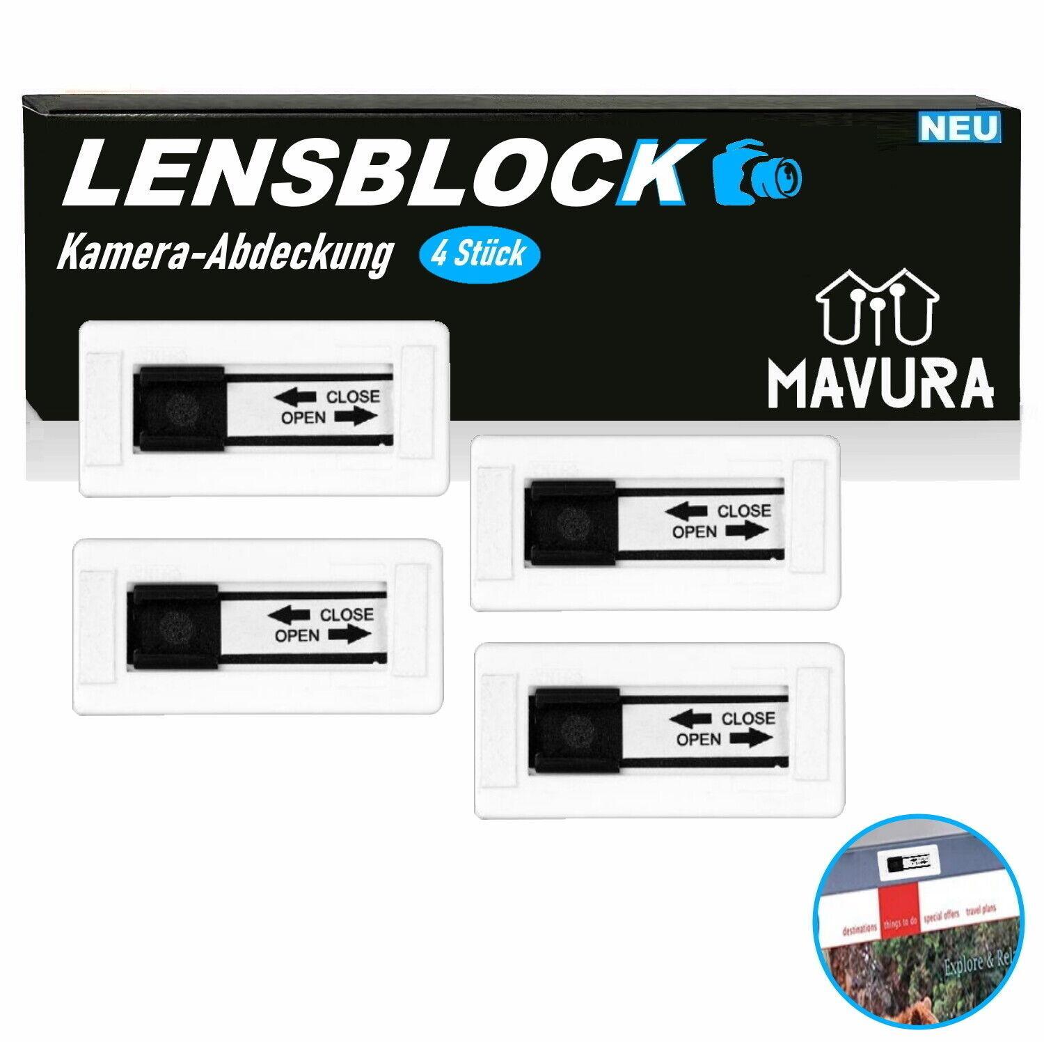 LENSBLOCK Kamera Abdeckung Cover Laptop Tablet Webcam Smartphone Handy [4Stk]