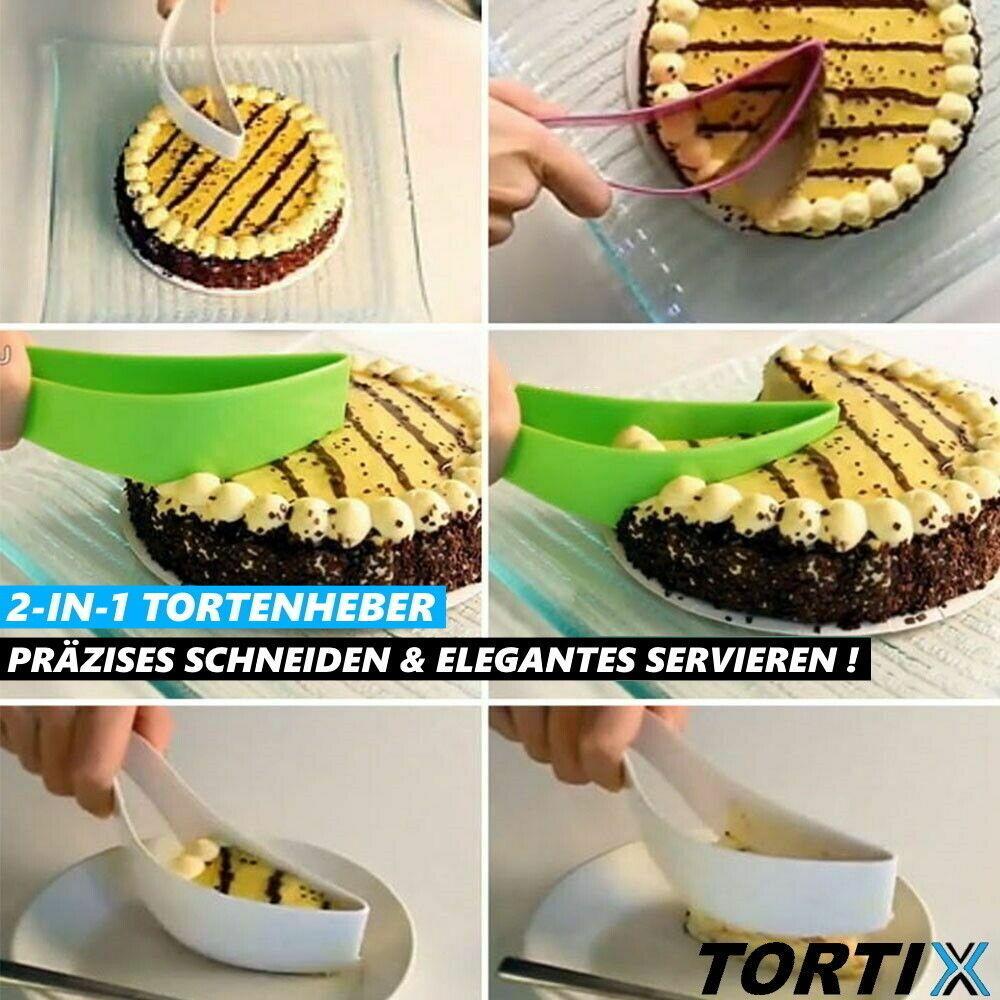 TORTIX 2in1 Tortenheber Kuchenheber Kuchenschneider Tortenschneider Tortenmesser
