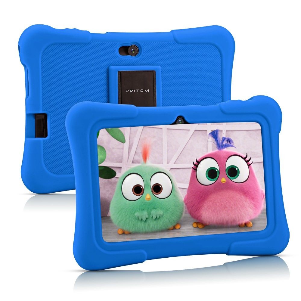 PRITOM 7 Zoll Kinder-Tablet Android 10 32GB WLAN Bluetooth Lern-Apps DE.
