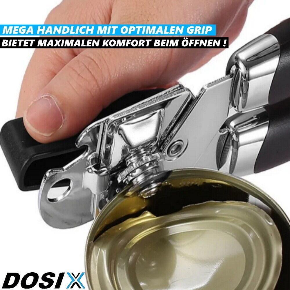 DOSIX Edelstahl Dosenöffner Büchsenöffner Multiöffner Universal Flaschenöffner