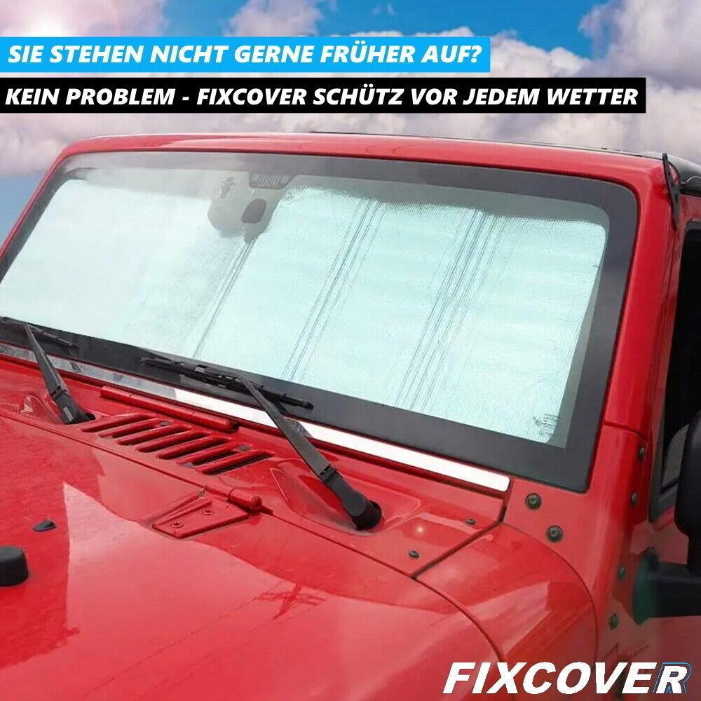 FIXCOVER Frontscheibenabdeckung Scheibenabdeckung Frostschutz UV Sonnenschutz