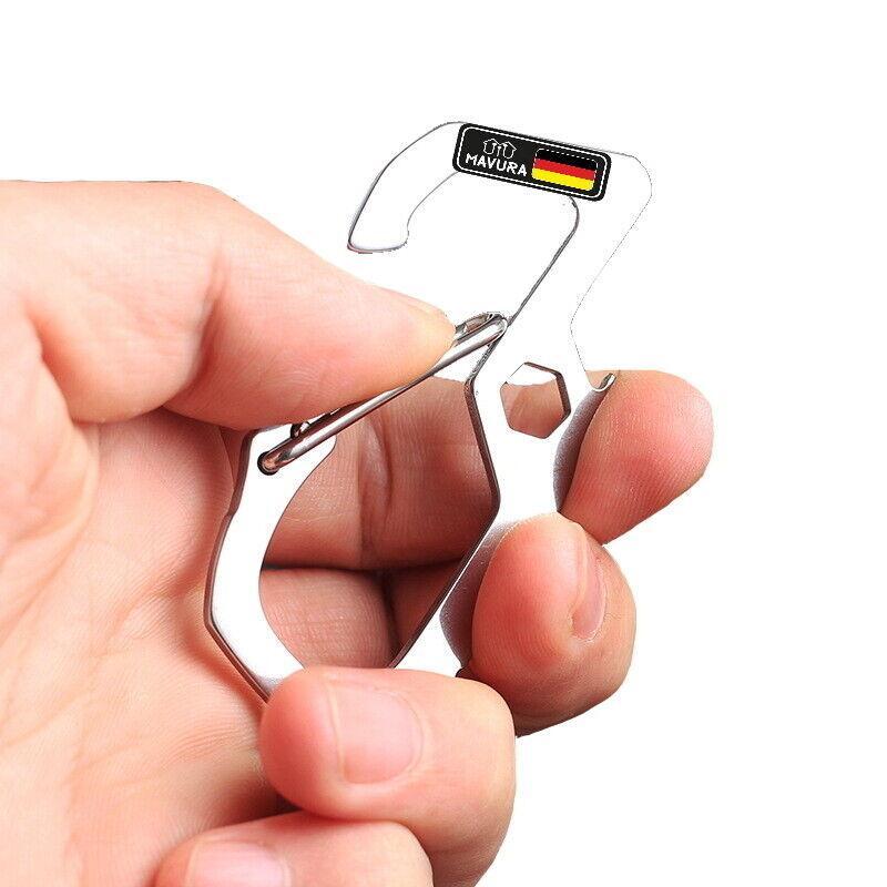 KARABINOX Multifunktionskarabiner Werkzeugkarabiner Flaschenöffner Multitool
