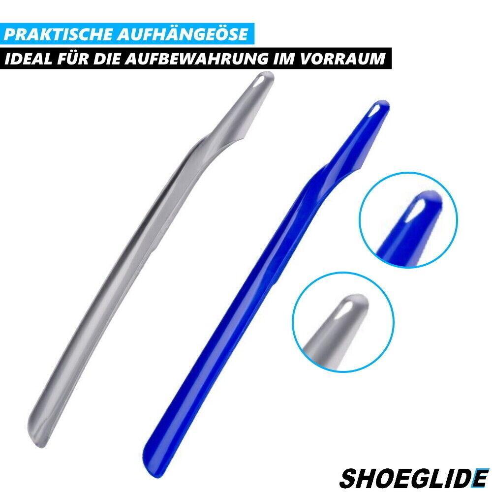 SHOEGLIDE 2x Schuhlöffel Schuhanzieher stabil extra lang Schuhanziehhilfe 45cm