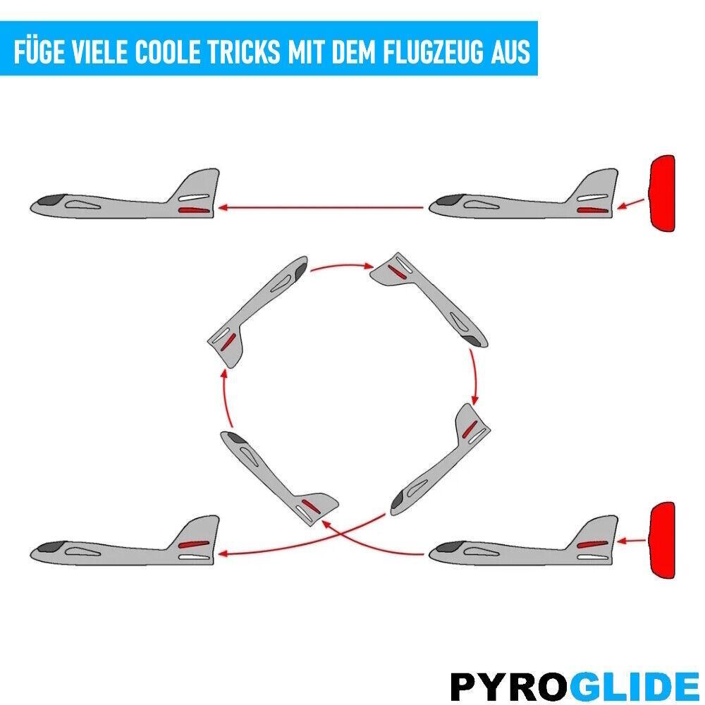 PYROGLIDE Styroporflieger Wurfgleiter Gleitflieger XXL Styropor Flieger Flugzeug