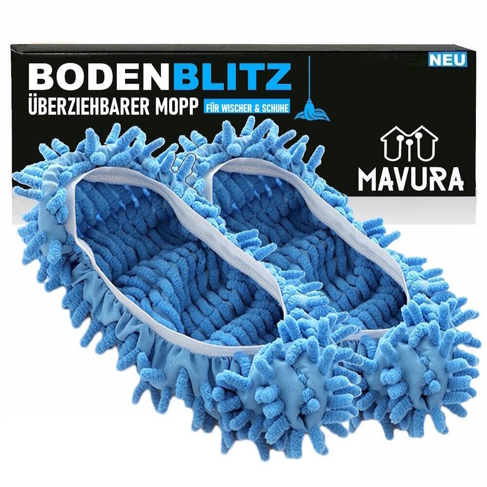 BODENBLITZ Mop Schuhüberzieher Bodenwischer Wischmop Hausschuhe Staubmopp Socken