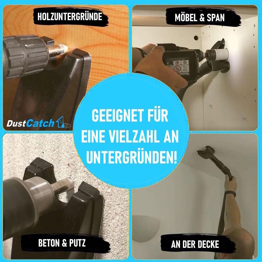DUSTCATCH Staubsauger Bohrstaubfänger Aufsatz Universal Bohrmaschine Staubfänger