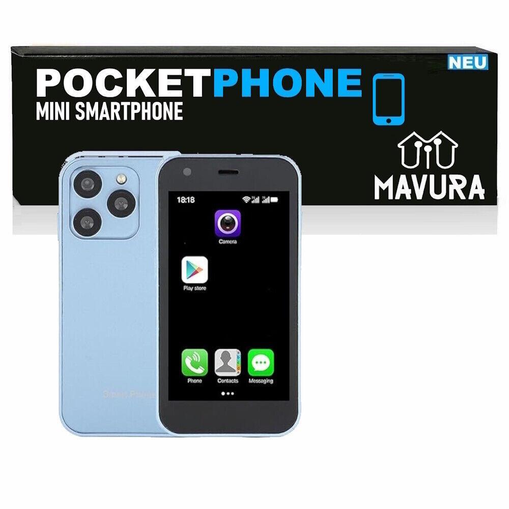 POCKETPHONE XS13 Mini Android Smartphone Handy Pocket Telefon Dual Sim 2,5 Zoll