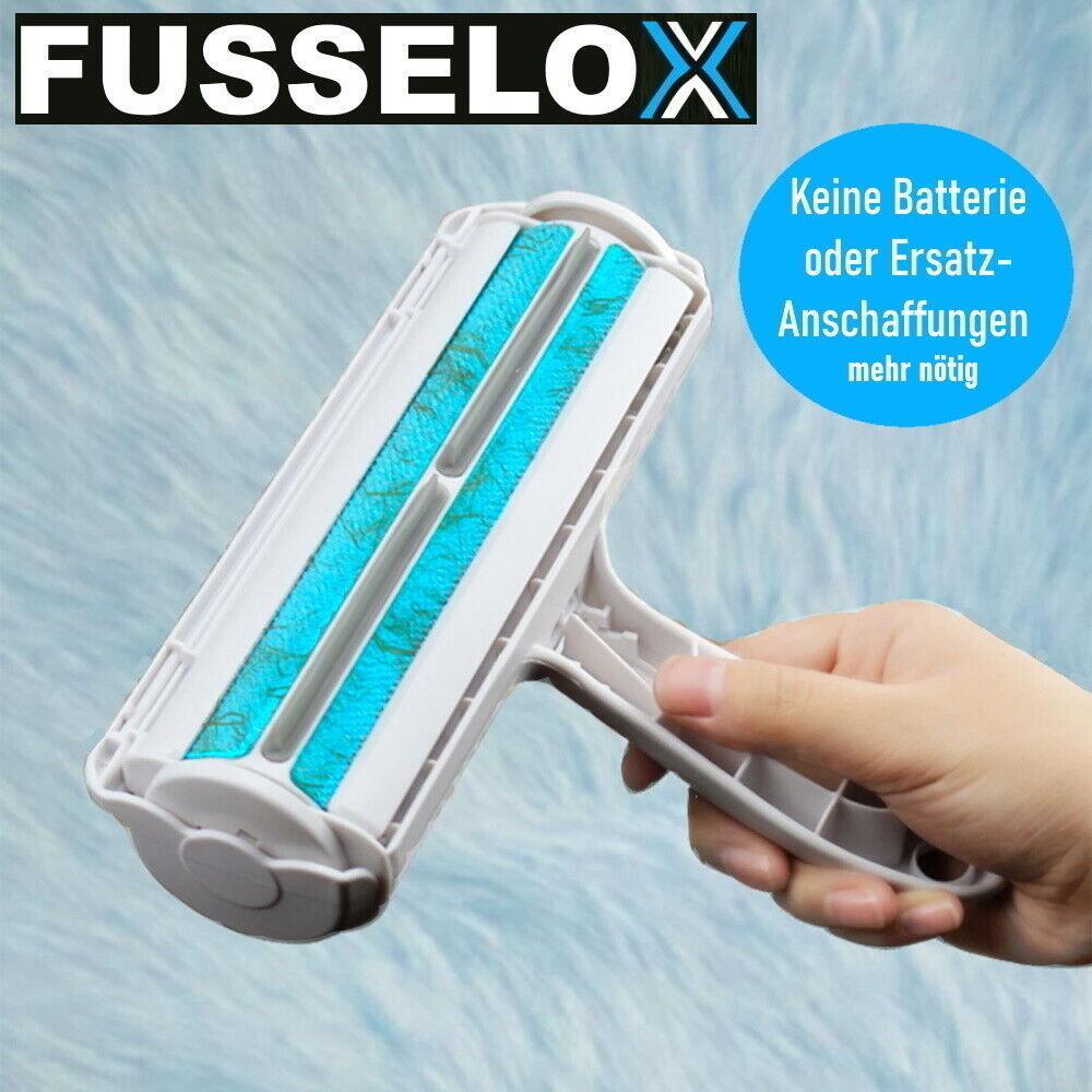 FUSSELOX Fusselbürste Fusselrolle selbstreinigend Tierhaar Haar Flusen entferner
