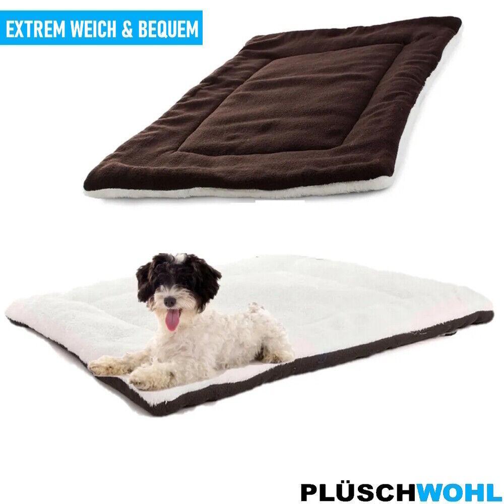 PLÜSCHWOHL Hundebett Hundekissen Plüschmatte Haustierbett Hundesofa Katzenbett