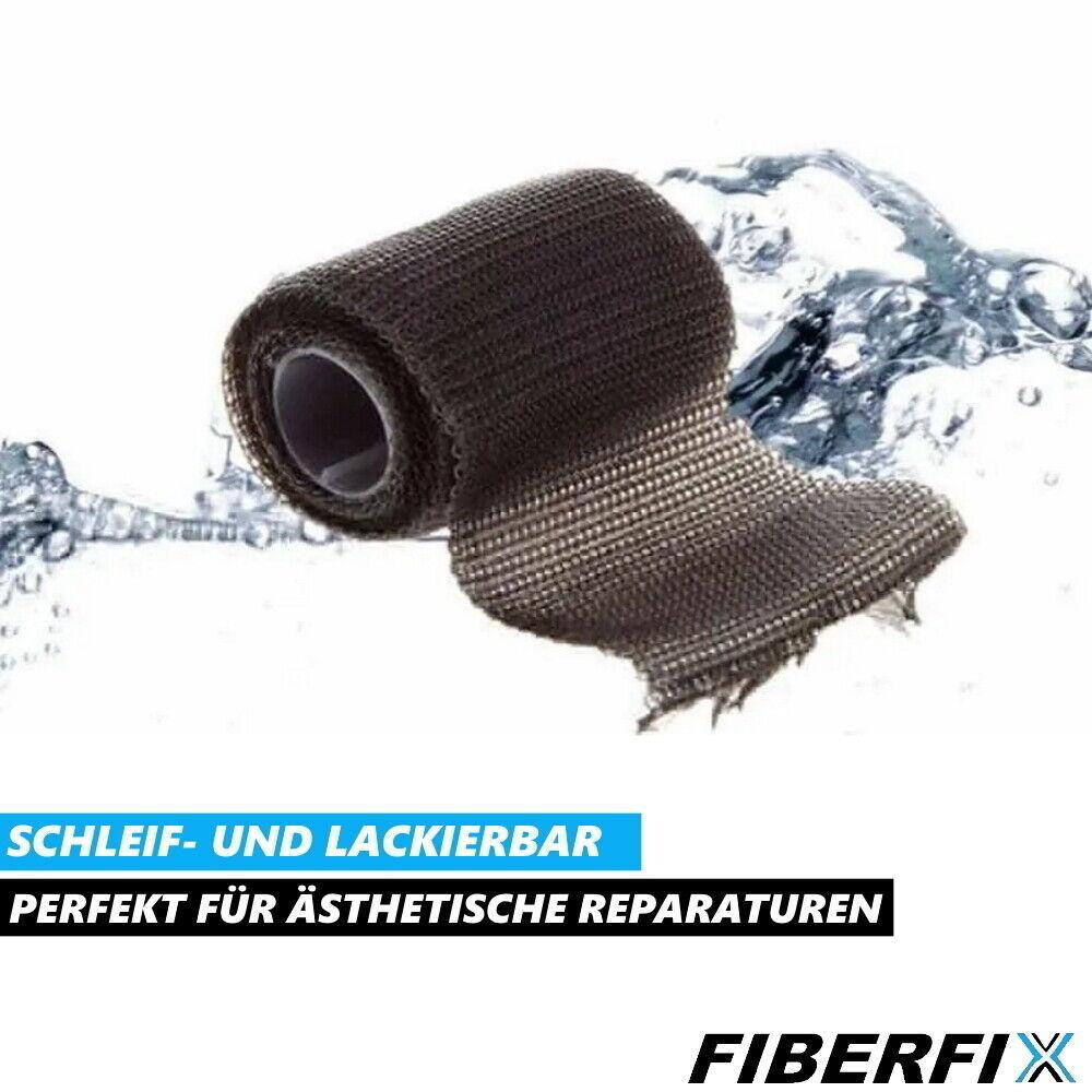 FIBERFIX Reparaturband Auspuff Universal Fiberglas Panzerband Gewebeband Fixier