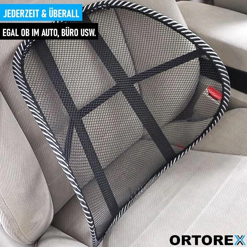 ORTOREX Ergonomische Lordosenstütze Auto Lendenwirbelstütze Büro Rückenstütze