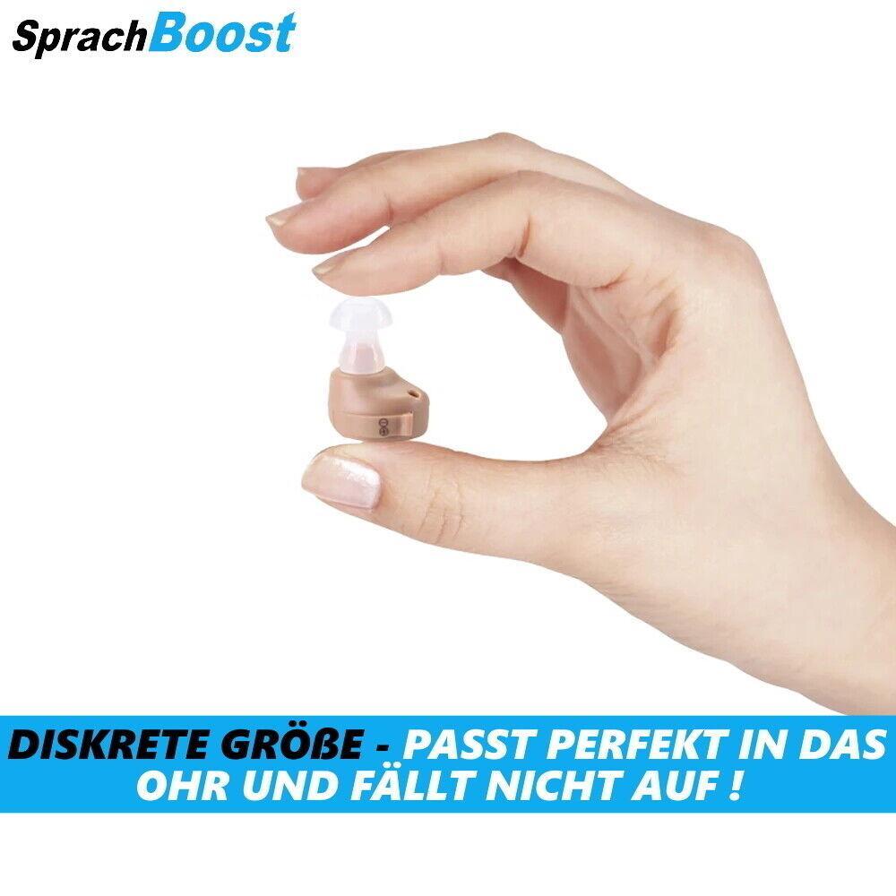 SPRACHBOOST Mini Hörverstärker Hörhilfe Hörgerät Soundverstärker unsichtbar Box