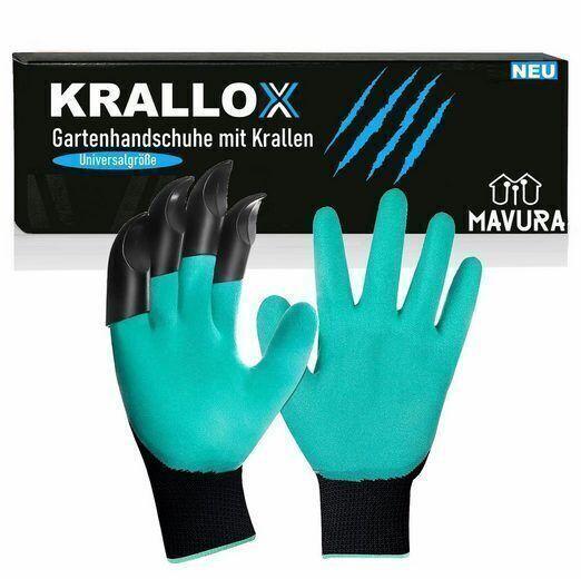KRALLOX Gartenhandschuhe mit Krallen Krallenhandschuhe zum Graben Universalgröße