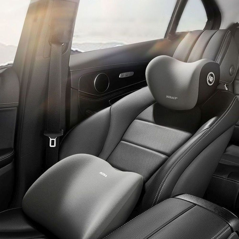 Nackenkissen Memory Foam Auto Kopfstütze Lendenkissen Rückenstütze DE.
