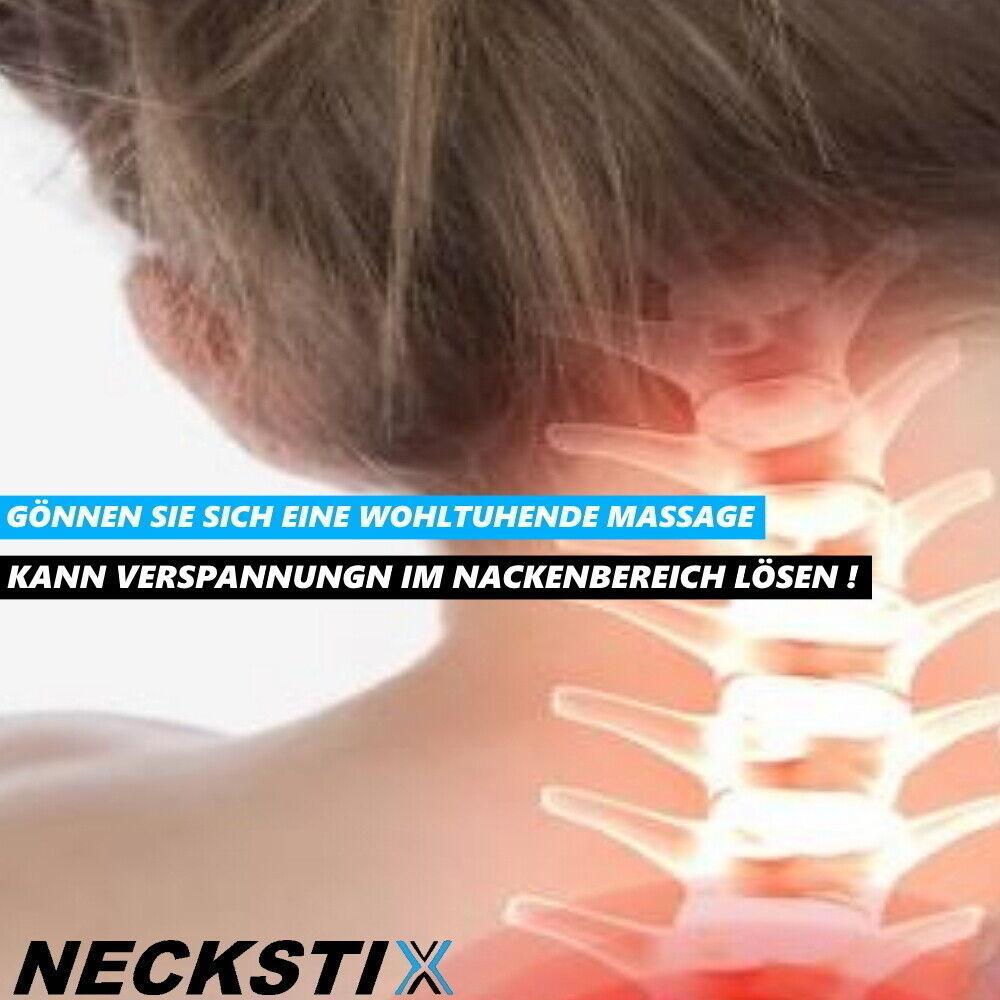 NECKSTIX Nackenmassagegerät Nacken Beine Massage Roller Selbstmassage Stick