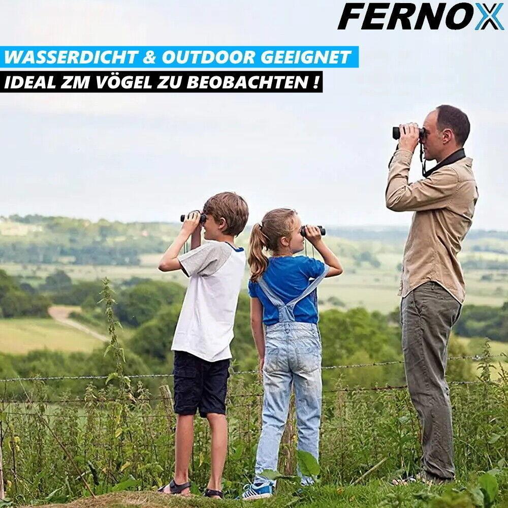 FERNOX Fernglas Binocular Feldstecher 6X35 Kinder Erwachsene Wasserdicht Kompakt