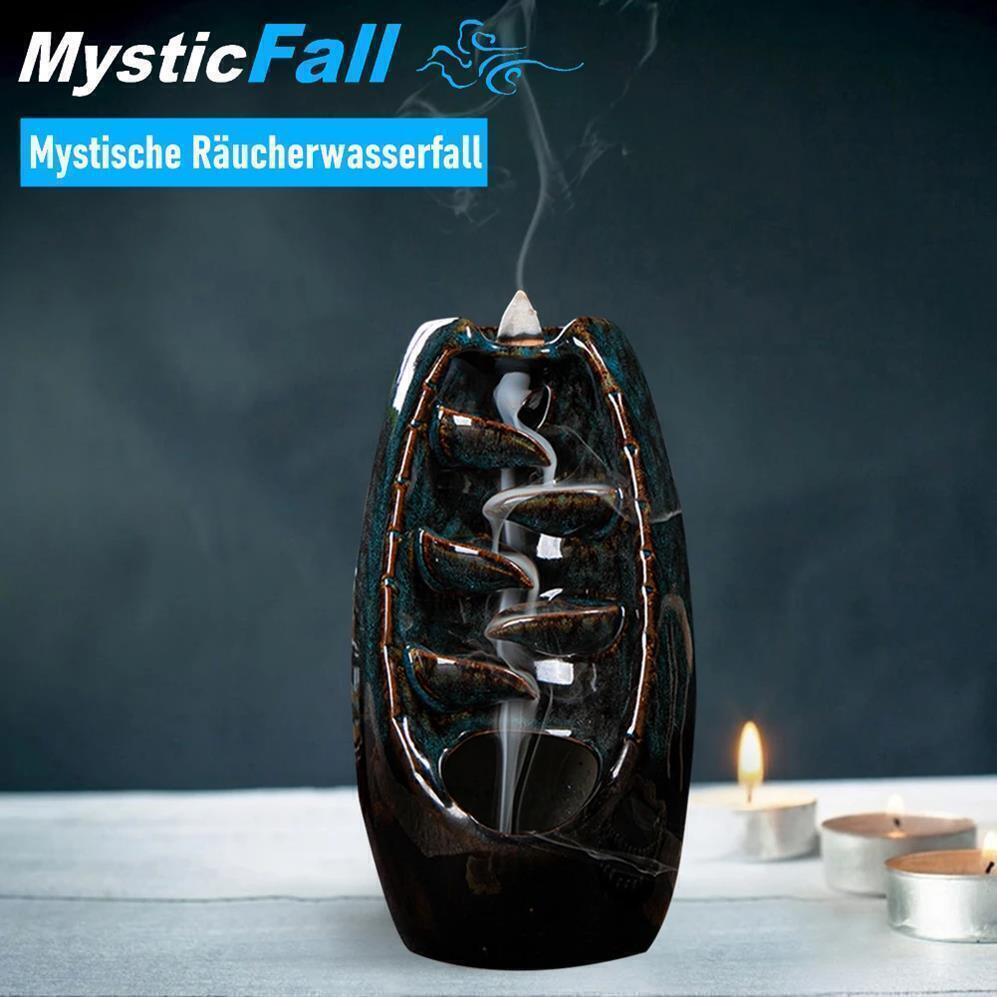 MYSTICFALL Räucherwasserfall Rückfluß Räuchergefäß Duft Kegel Weihrauchbrenner