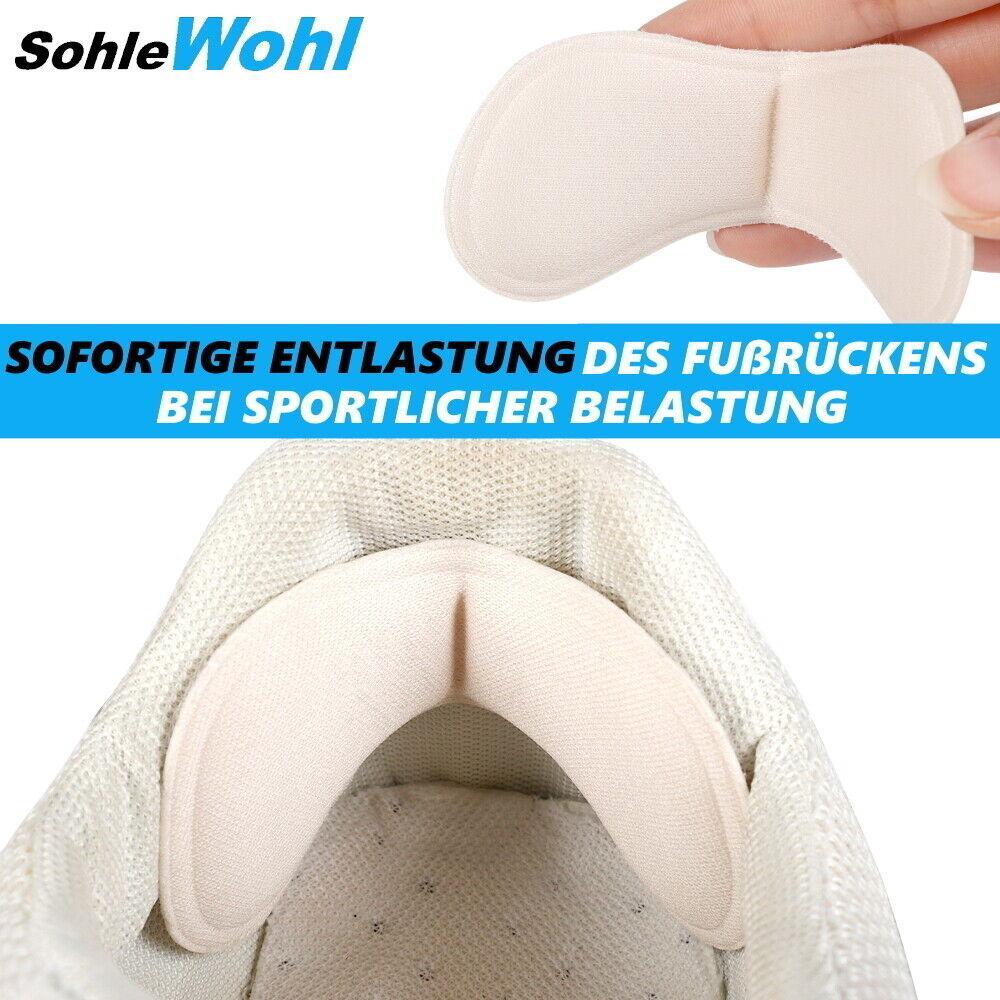 SohleWohl Premium Fersenpolster Fersenkissen Fersenschutz Fersenhalter [6 Paare]