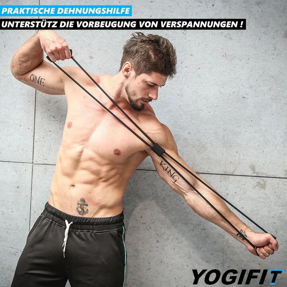 YOGIFIT Trainingsband Fitnessband Yoga Widerstand Expander Gymnastikband
